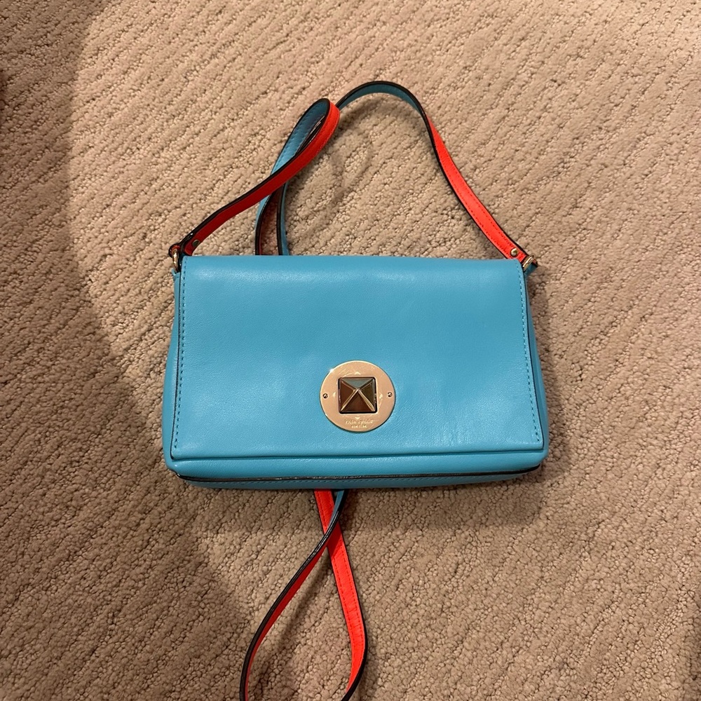 Kate Spade Blue and Red Crossbody Bag